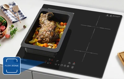 Amzchef CE-FS-I72S-FFDD07 černá čtyřzónová indukční varná deska