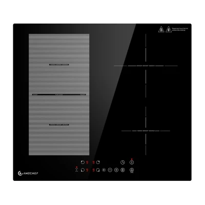 Amzchef CE-FS-I72S-FFDD07 černá čtyřzónová indukční varná deska