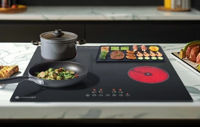 AMZCHEF CE-T-72CB4xyP200-LBHA černá 4-plotýnková keramická varná deska