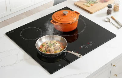 AMZCHEF CE-T-74IB3xyzf-CS černá třízónová indukční varná deska