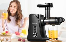 Amzchef GM3001-BK pomaloběžný odšťavňovač (černý)