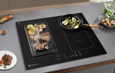 AMZCHEF CE-FS-I72S-FFDD06 černá indukční varná deska se 4 varnými zónami