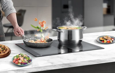 Amzchef CE-FS-I74S-FFDD10 černá 4zónová indukční varná deska
