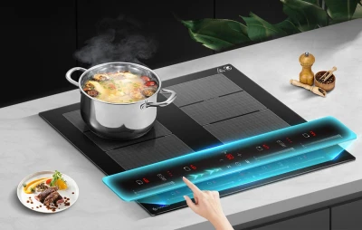 Amzchef CE-FS-I74S-FFDD10 černá 4zónová indukční varná deska