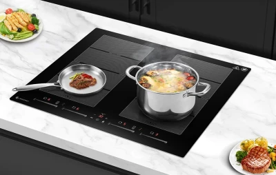 Amzchef CE-FS-I74S-FFDD10 černá 4zónová indukční varná deska