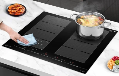 Amzchef CE-FS-I74S-FFDD10 černá 4zónová indukční varná deska