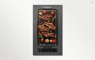 Amzchef Domino CE-FS-IRC119B33 šedá indukční varná deska