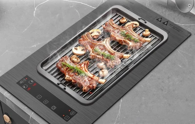 Amzchef Domino CE-FS-IRC119B33 šedá indukční varná deska