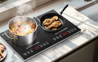AMZCHEF FYM35-S16 černá dvouzónová indukční varná deska
