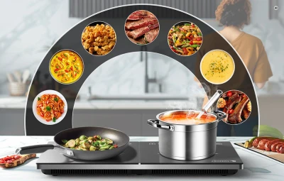 AMZCHEF FYM35-S16 černá dvouzónová indukční varná deska