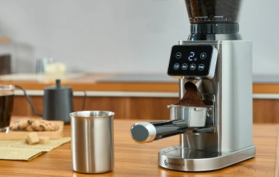 AMZCHEF CE-CG209-SV stříbrný elektrický kávomlýnek