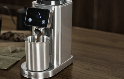 AMZCHEF CE-CG209-SV stříbrný elektrický kávomlýnek