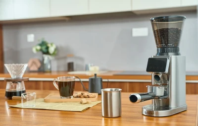 AMZCHEF CE-CG209-SV stříbrný elektrický kávomlýnek
