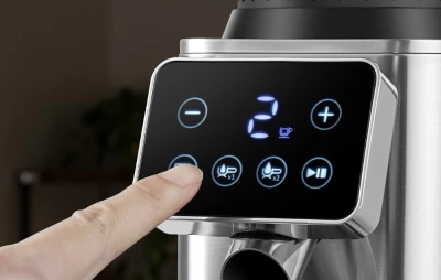 AMZCHEF CE-CG209-SV stříbrný elektrický kávomlýnek