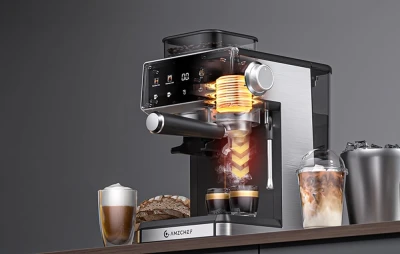 Amzchef kávovar CE-CM5560-SV (stříbrný)