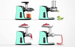 Amzchef Pomaloběžný odšťavňovač GM3001-GN (zelený)