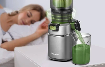 Amzchef Pomaloběžný odšťavňovač SJ-036-GA (šedý)