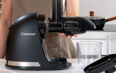 Amzchef Pomalý odšťavňovač 1501-BK-SM (černý)