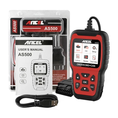 Ancel AS500/AC105 červeno-černý OBD2 diagnostický skener