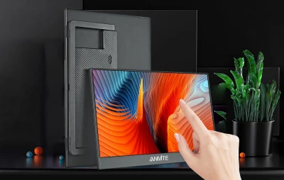 Anmite A140W03T černý 14" přenosný dotykový monitor