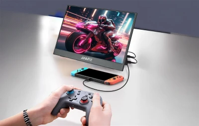 Anmite A140W03T černý 14" přenosný dotykový monitor