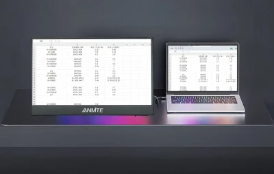 Anmite A140W03T černý 14" přenosný dotykový monitor