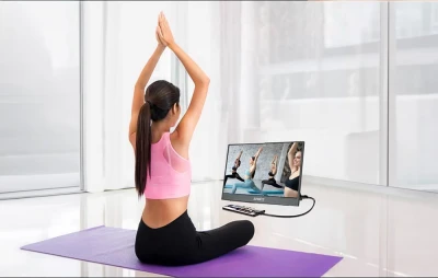 Anmite A140W03T černý 14" přenosný dotykový monitor