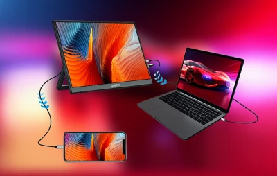 Anmite A140W05T 14" černý přenosný monitor
