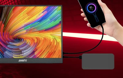 Anmite A140W05T 14" černý přenosný monitor