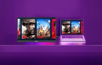 Anmite A160W24H černý 16" přenosný monitor