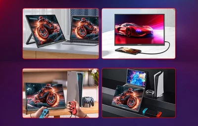 Anmite A160W24H černý 16" přenosný monitor