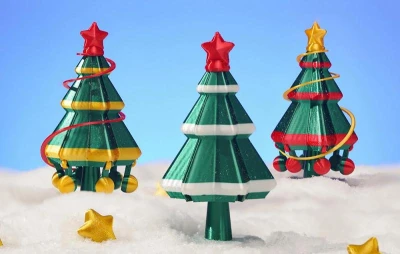 Anycubic PLA Silk Vánoční 4 ks sada tiskových vláken