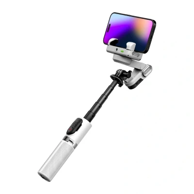 AOCHUAN Smart M1 Pro bílý stabilizátor s RGB osvětlením