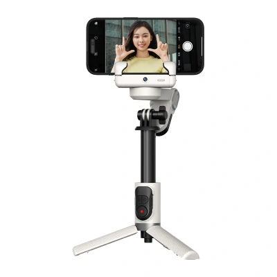 AOCHUAN Smart M1 Pro bílý stabilizátor s RGB osvětlením