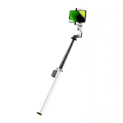 AOCHUAN Smart M3 Pro bílý stabilizátor se selfie tyčí a RGB osvětlením