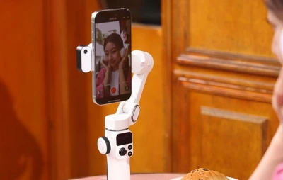 Aochuan P2 bílý 3osý stabilizátor pro mobilní telefony s AI senzorem