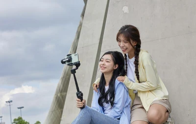 Aochuan Smart S2 černý tříosý stabilizátor pro telefon