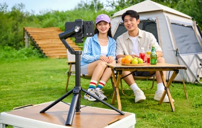 Aochuan V3 černý stabilizátor pro smartphone s AI senzorem