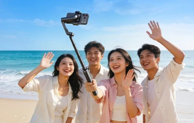 Aochuan V3 černý stabilizátor pro smartphone s AI senzorem