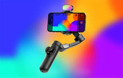 Aochuan Smart X Pro černý stabilizátor s RGB osvětlením