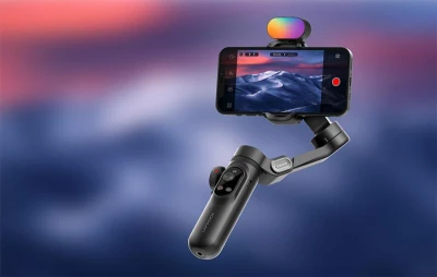 Aochuan Smart X Pro černý stabilizátor s RGB osvětlením