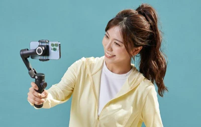Aochuan Smart X Pro černý stabilizátor s RGB osvětlením