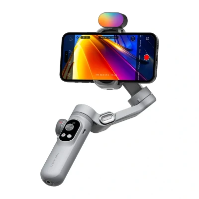 Aochuan Smart X Pro šedý stabilizátor s RGB osvětlením