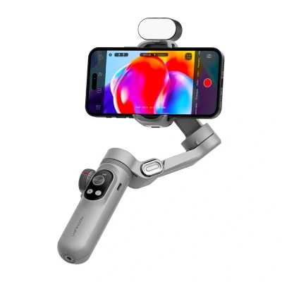 Aochuan Smart X Pro šedý stabilizátor s RGB osvětlením