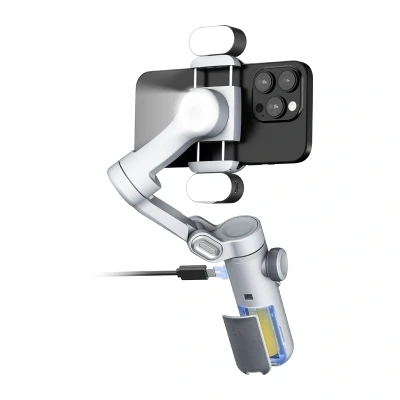 Aochuan Smart X Pro šedý stabilizátor s RGB osvětlením
