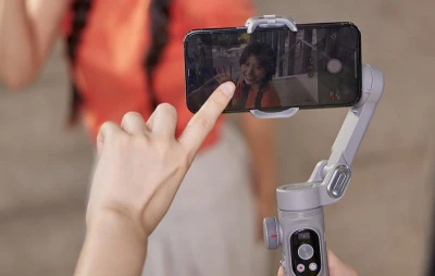Aochuan Smart X Pro Standard šedý tříosý stabilizátor pro telefon