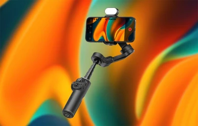 Aochuan Smart X2 černý stabilizátor s RGB osvětlením