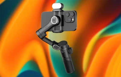 Aochuan Smart X2 černý stabilizátor s RGB osvětlením