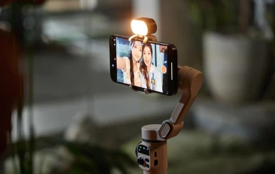 Aochuan Smart X2 černý stabilizátor s RGB osvětlením