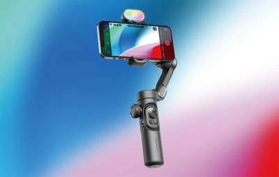 AOCHUAN Smart XE černý stabilizátor s RGB osvětlením